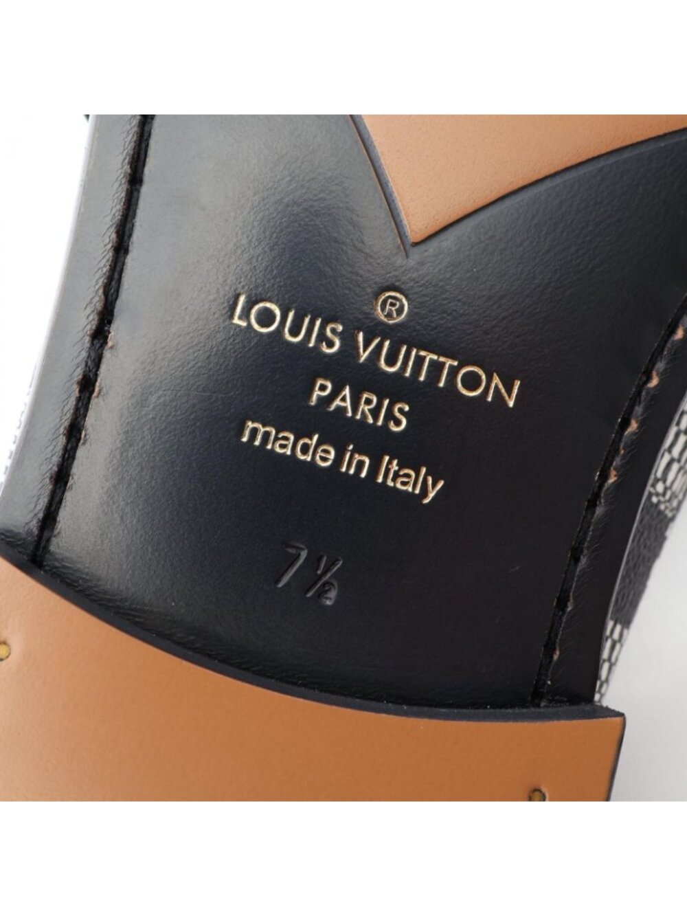 Louis Vuitton Loafers Damier Distoted Canvas Leather - Picture 7 of 9